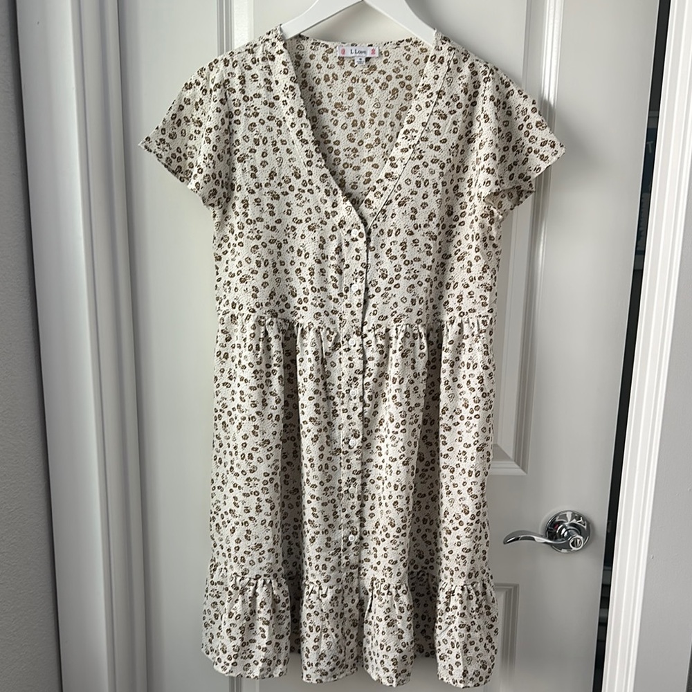Floral Button-Down Dress Pink Blush Maternity